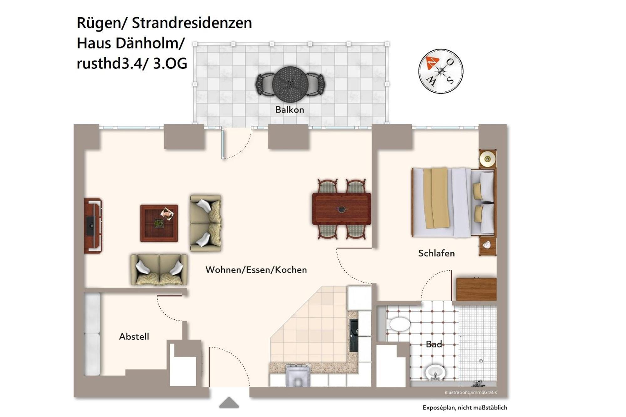 Strandresidenzen Strandresidenzen Haus Daenholm 3 4 Apartment *